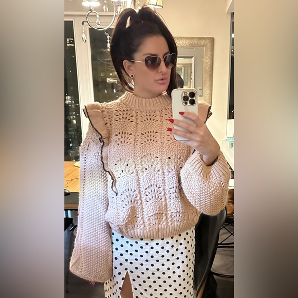 En Saison sweater with balloon sleeve and ruffle detail - Picture 7 of 7